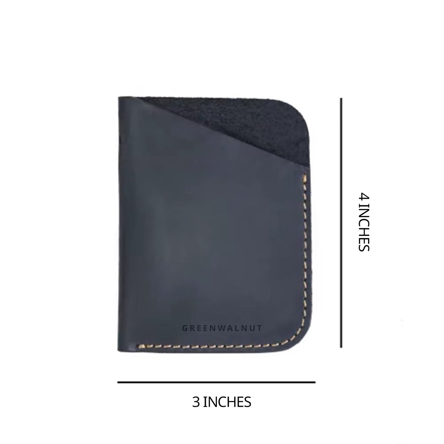 Minimalist Pure Leather Card Holder | Slim Handmade Leather Wallet