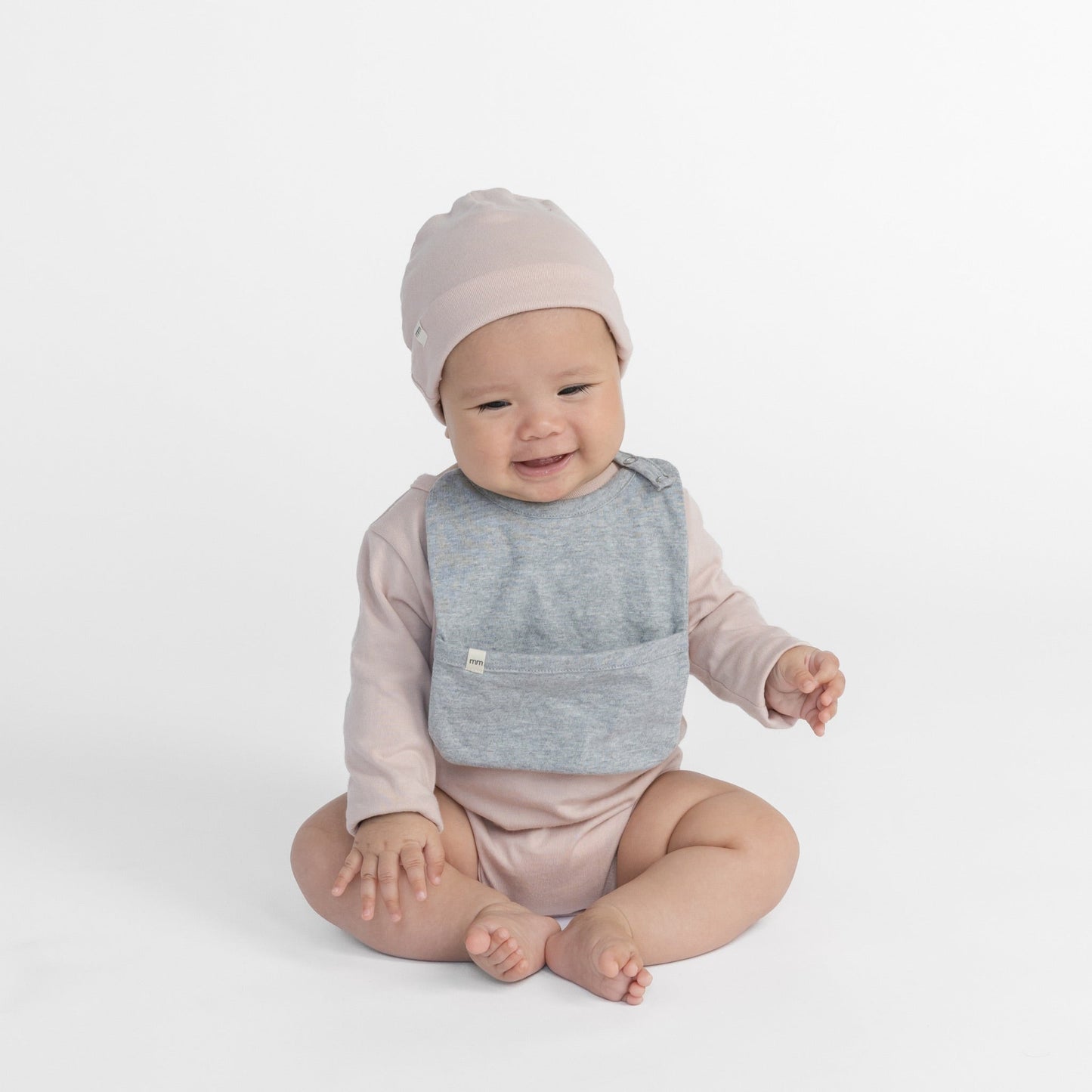 Organic Cotton Baby Bib – Cloud Bliss Collection