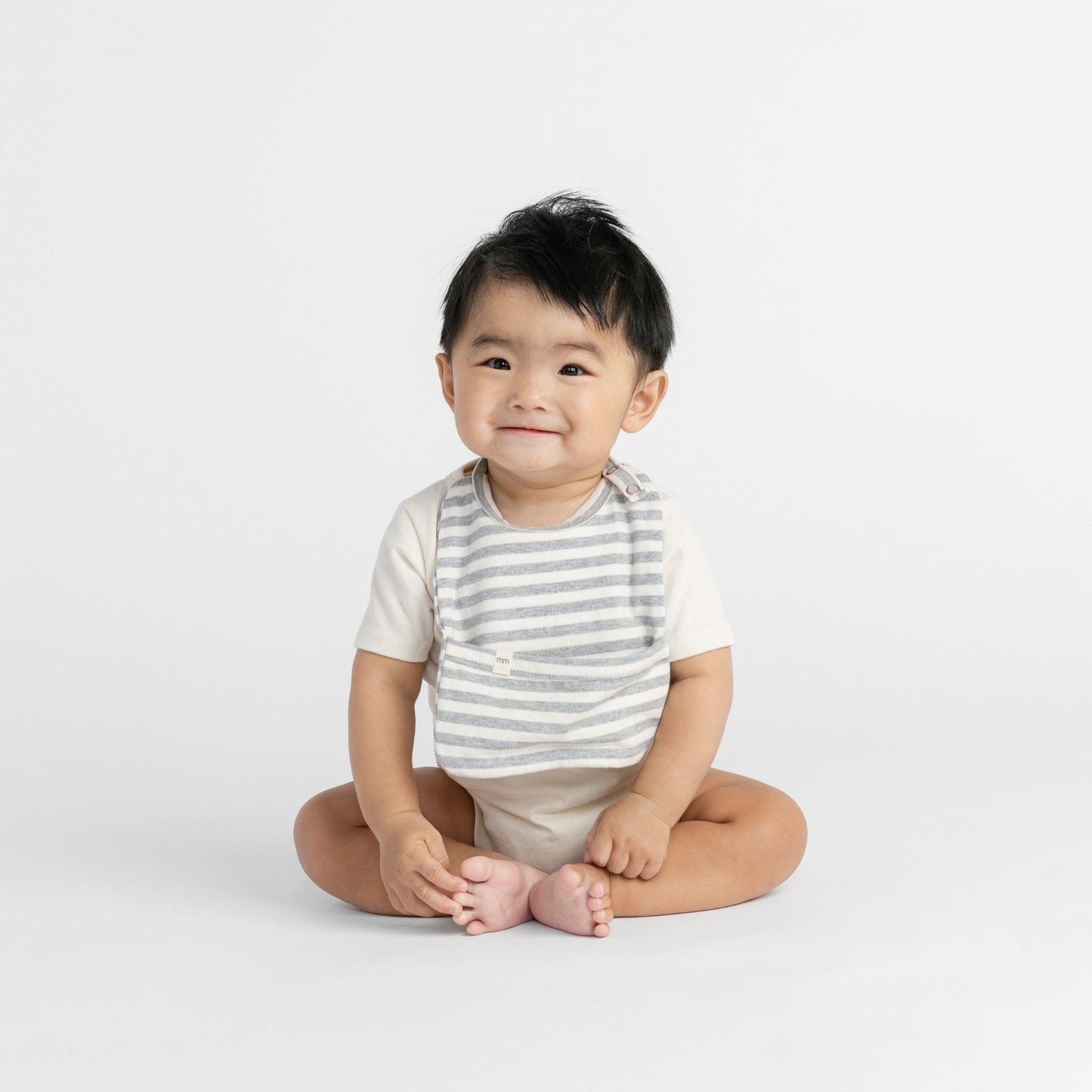 Organic Cotton Baby Bib – Cloud Bliss Collection