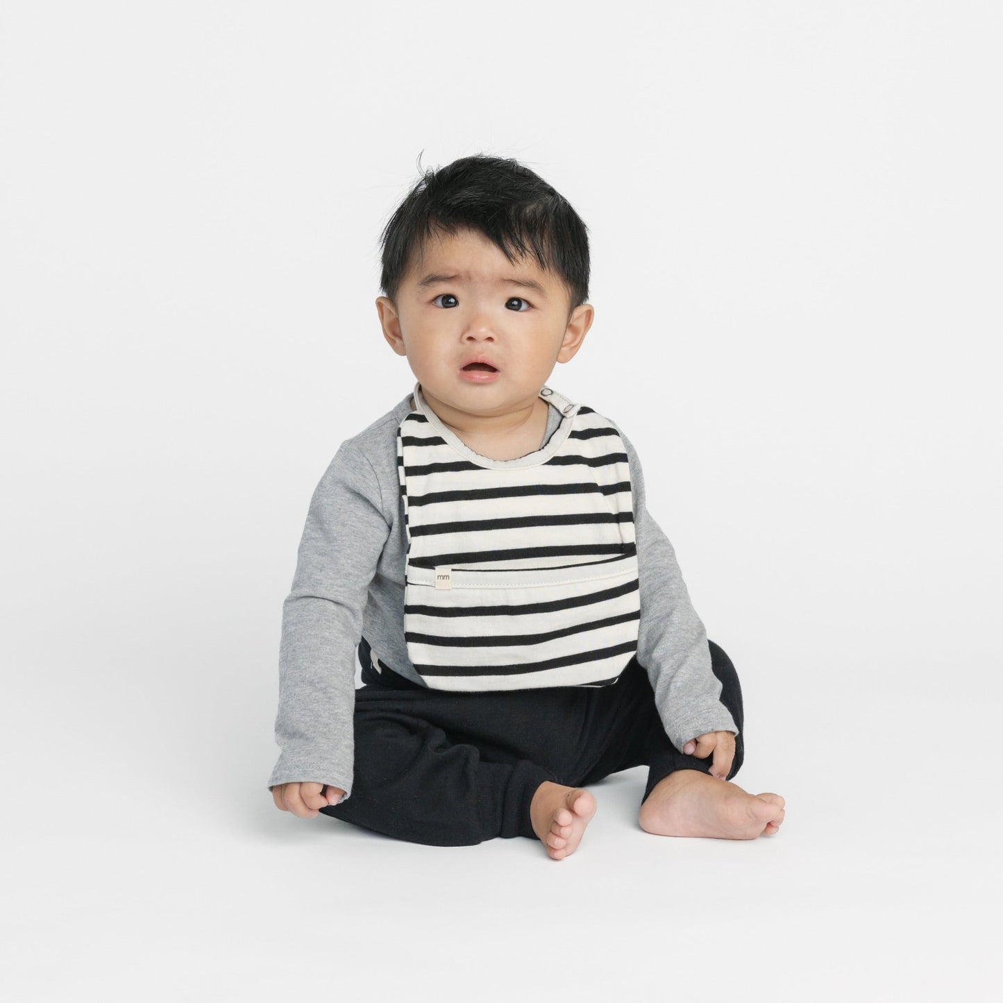 Organic Cotton Baby Bib – Cloud Bliss Collection