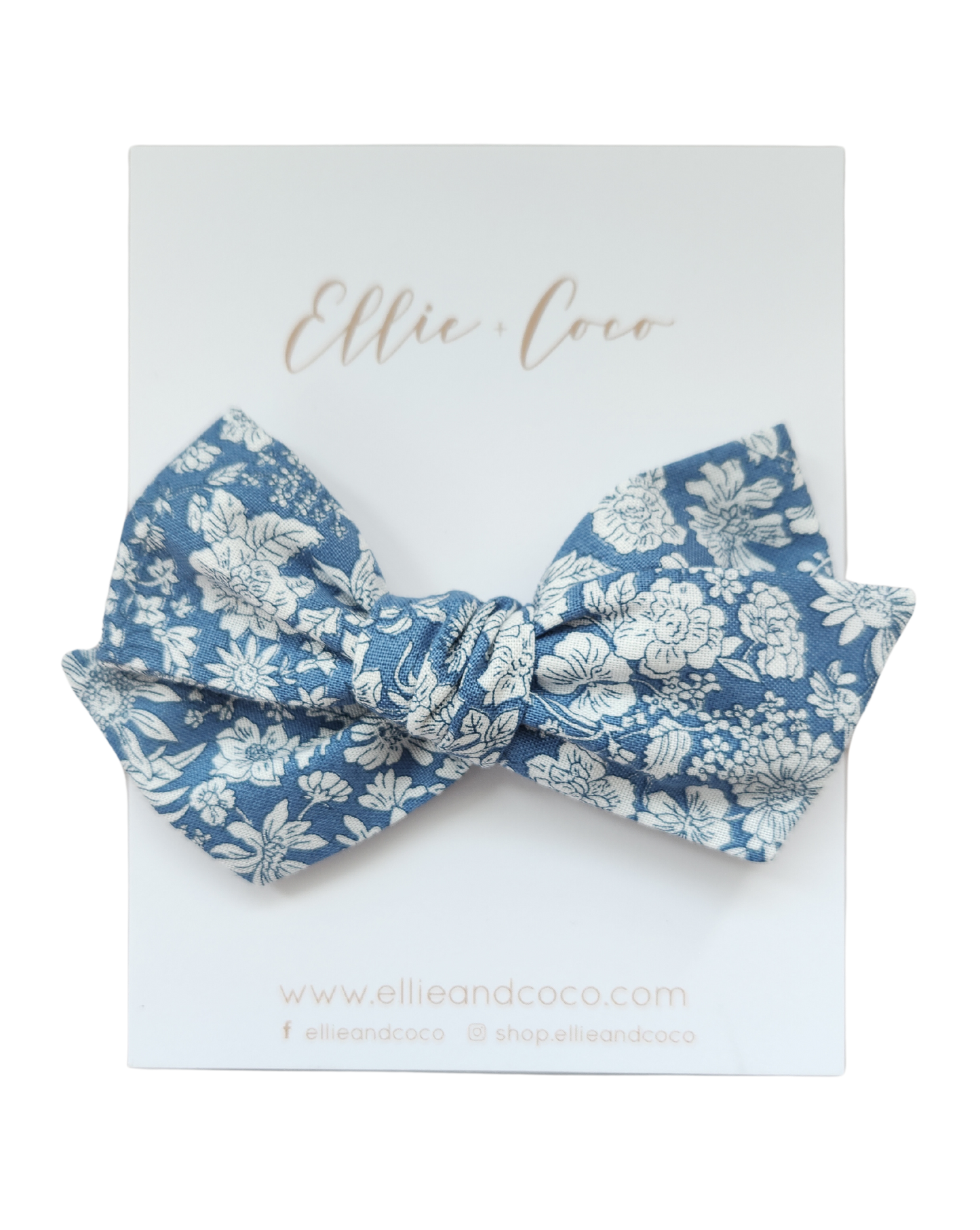 Blue Chinoiserie Oversize Bow