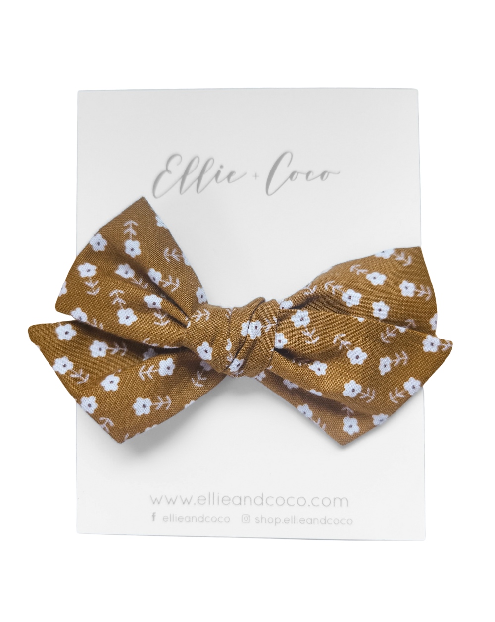 Butterscotch Daisies Oversize Bow
