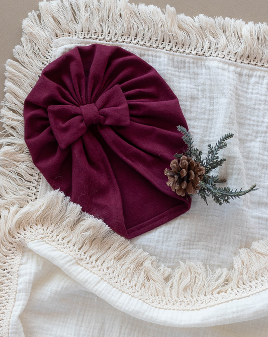 Turban Hat | Wine
