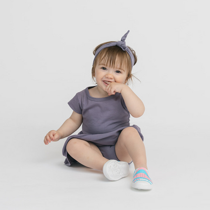 Organic Cotton Baby Dress Bodysuit – Cloud Collection
