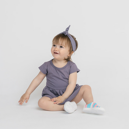 Organic Cotton Baby Dress Bodysuit – Cloud Collection