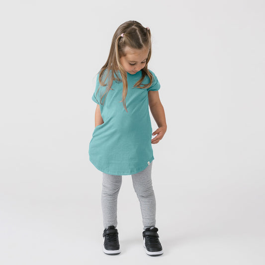 Organic Cotton Rolled Sleeve Dress – Cloud Collection