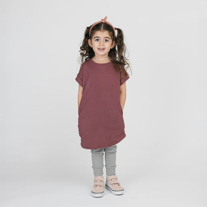 Organic Cotton Rolled Sleeve Dress – Cloud Collection