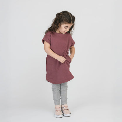 Organic Cotton Rolled Sleeve Dress – Cloud Collection