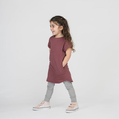 Organic Cotton Rolled Sleeve Dress – Cloud Collection