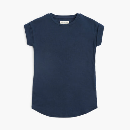 Organic Cotton Rolled Sleeve Dress – Cloud Collection