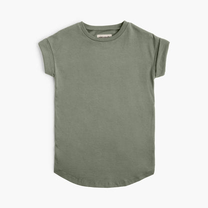 Organic Cotton Rolled Sleeve Dress – Cloud Collection