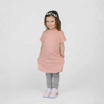 Organic Cotton Rolled Sleeve Dress – Cloud Collection