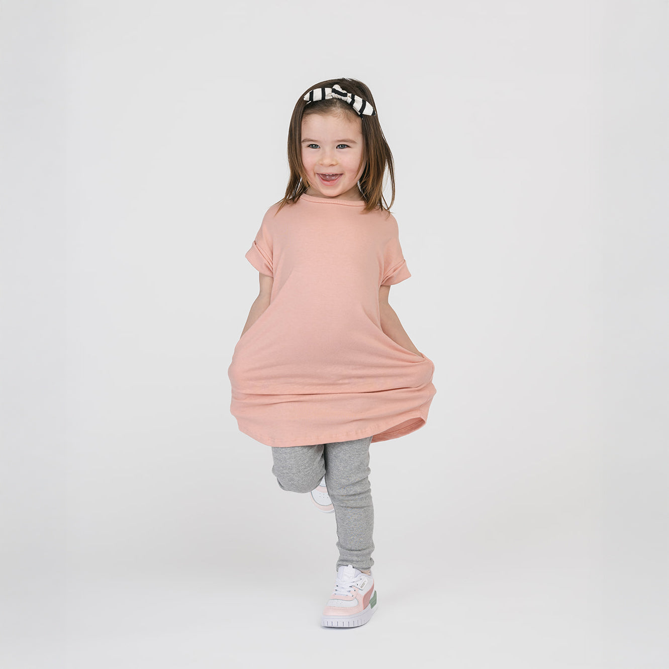 Organic Cotton Rolled Sleeve Dress – Cloud Collection