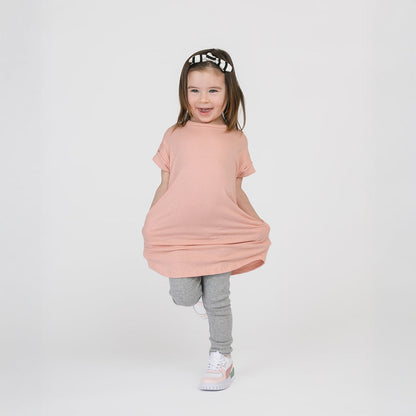 Organic Cotton Rolled Sleeve Dress – Cloud Collection