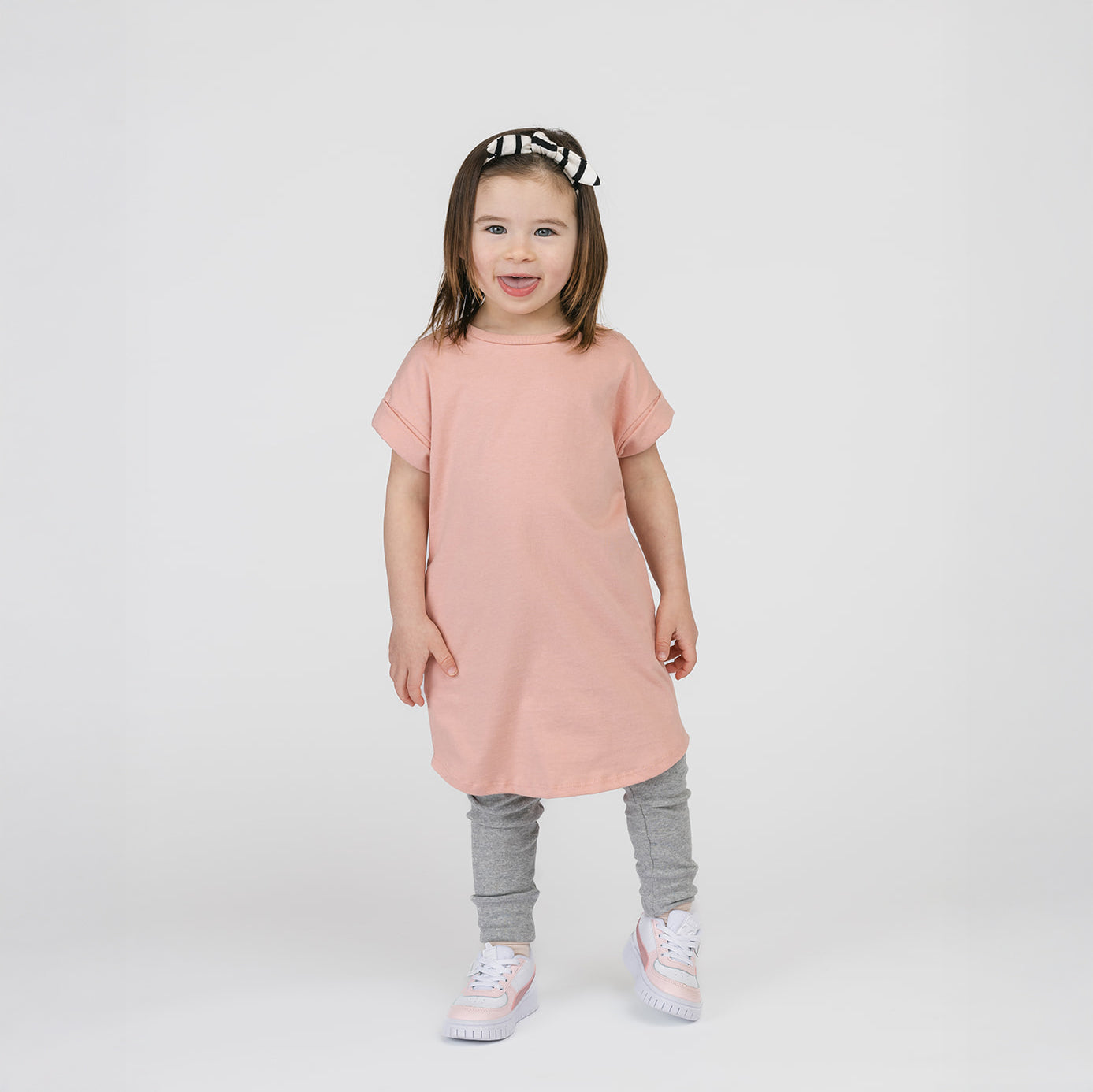 Organic Cotton Rolled Sleeve Dress – Cloud Collection