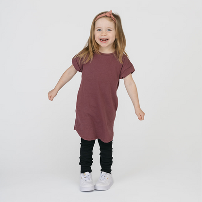 Organic Cotton Rolled Sleeve Dress – Cloud Collection