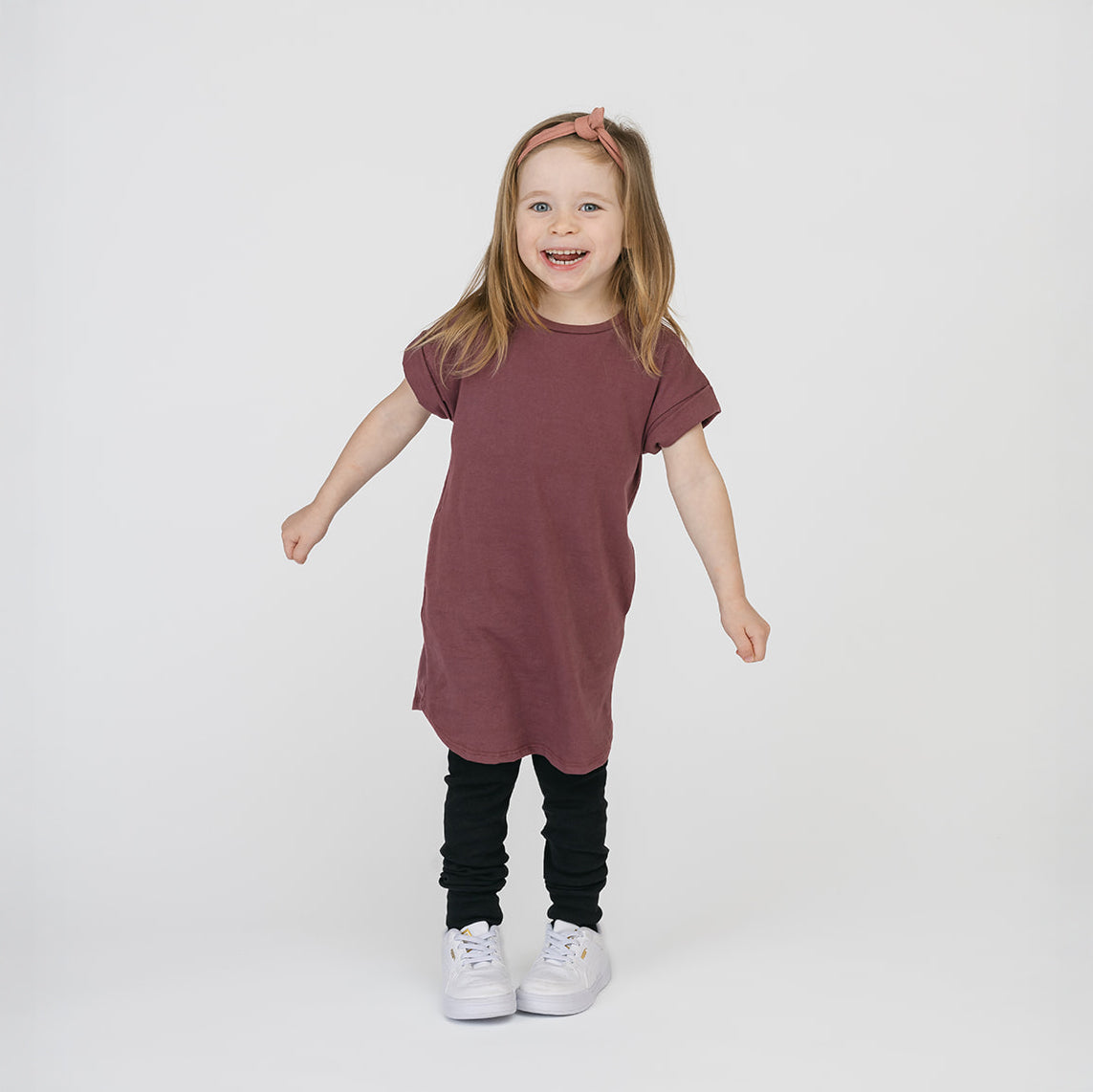 Organic Cotton Rolled Sleeve Dress – Cloud Collection