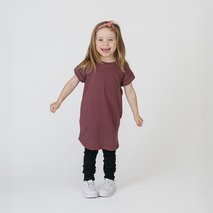 Organic Cotton Rolled Sleeve Dress – Cloud Collection