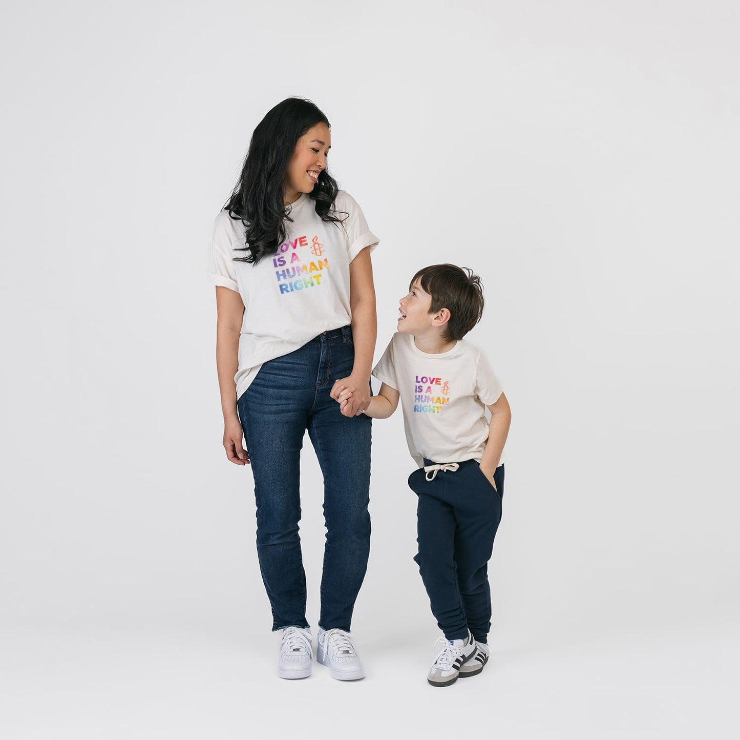 Organic Cotton Graphic Tee – Love Is a Human Right Collection