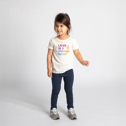 Organic Cotton Kids Graphic Tee – Love Is a Human Right Collection