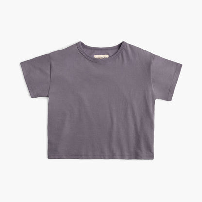 Organic Cotton Boxy Tee – Cloud Collection