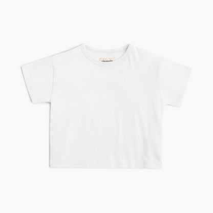 Organic Cotton Boxy Tee – Cloud Collection