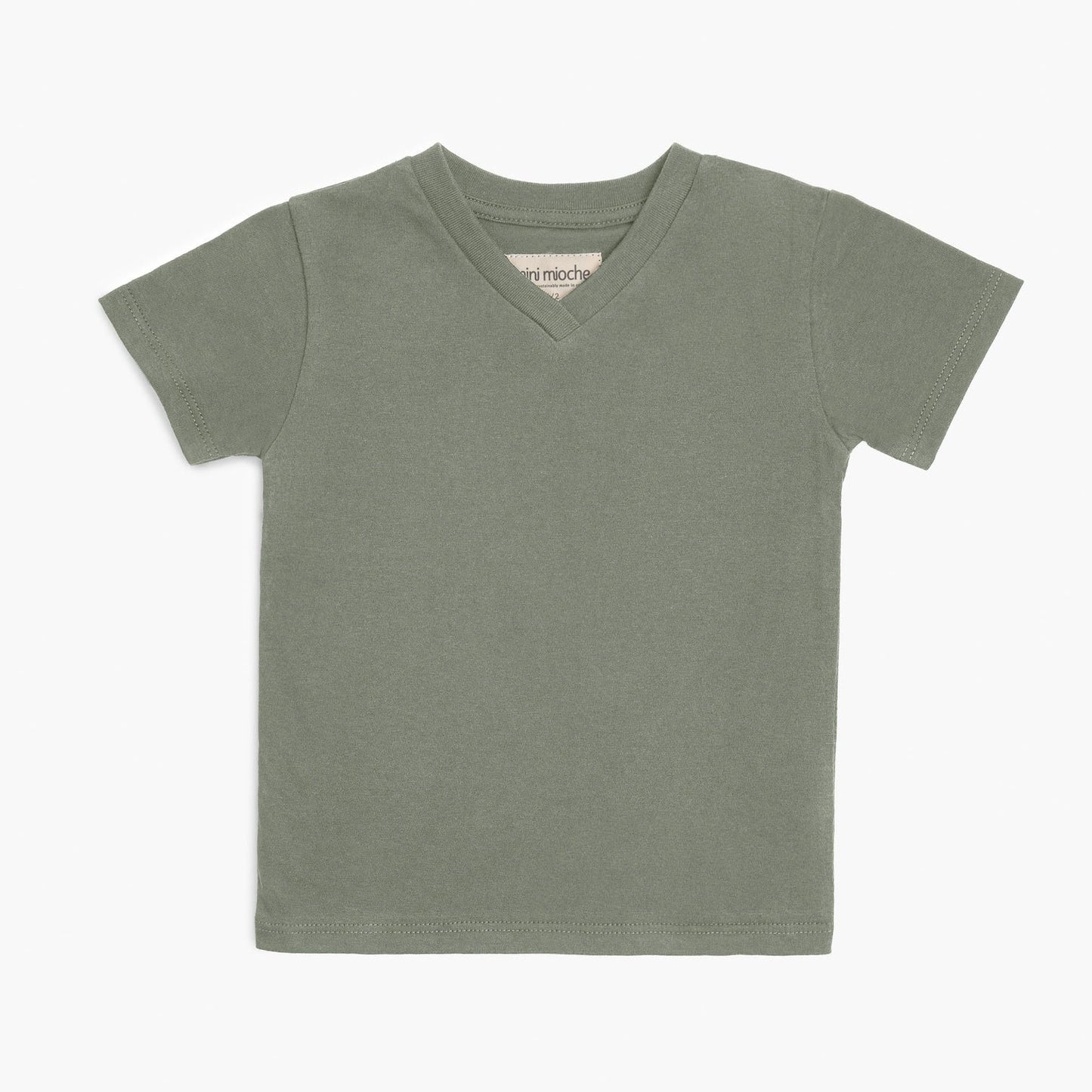 Organic Cotton V-Neck Tee – Cloud Collection
