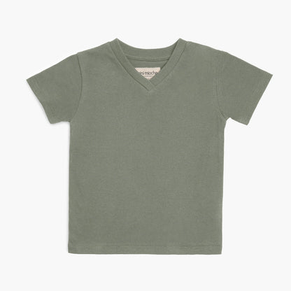 Organic Cotton V-Neck Tee – Cloud Collection