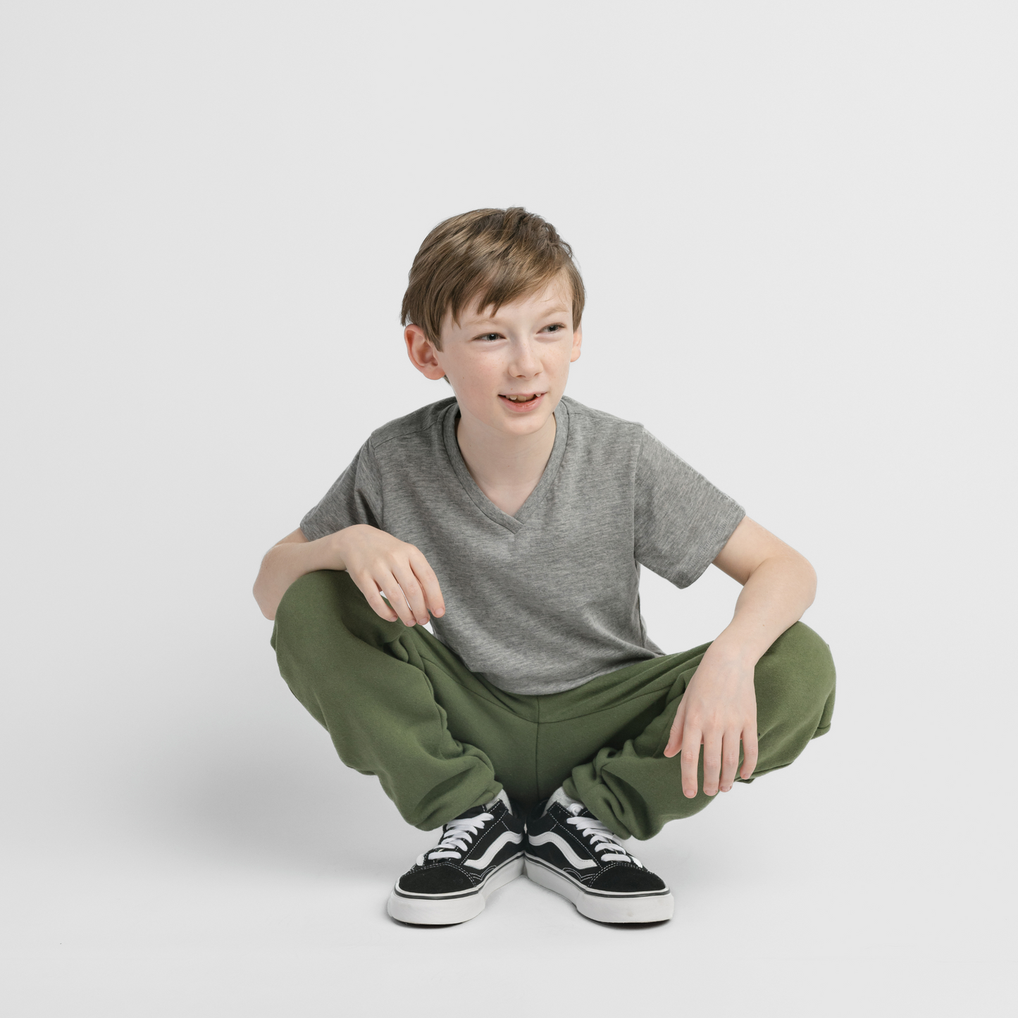 Organic Cotton V-Neck Tee – Cloud Collection