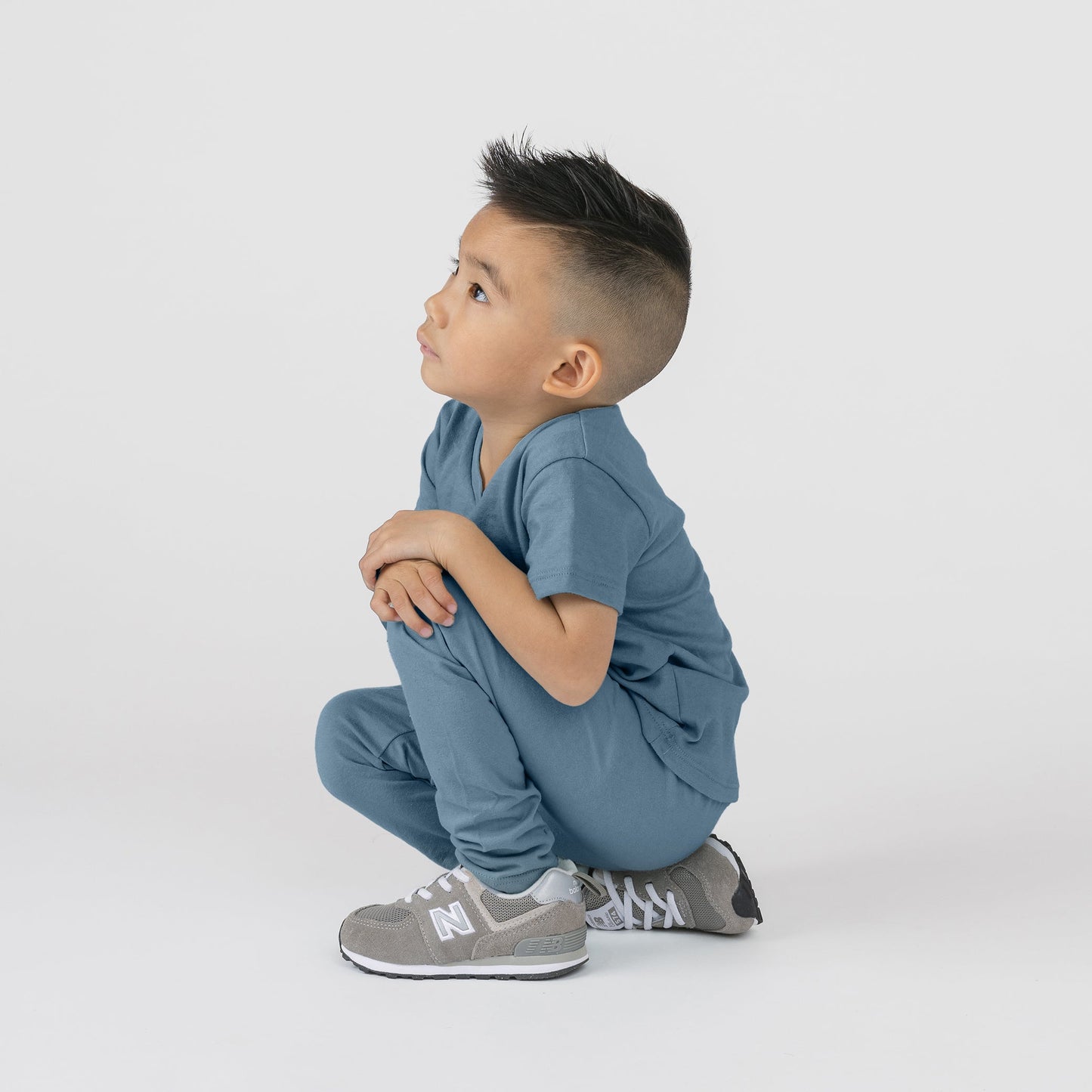 Organic Cotton V-Neck Tee – Cloud Collection