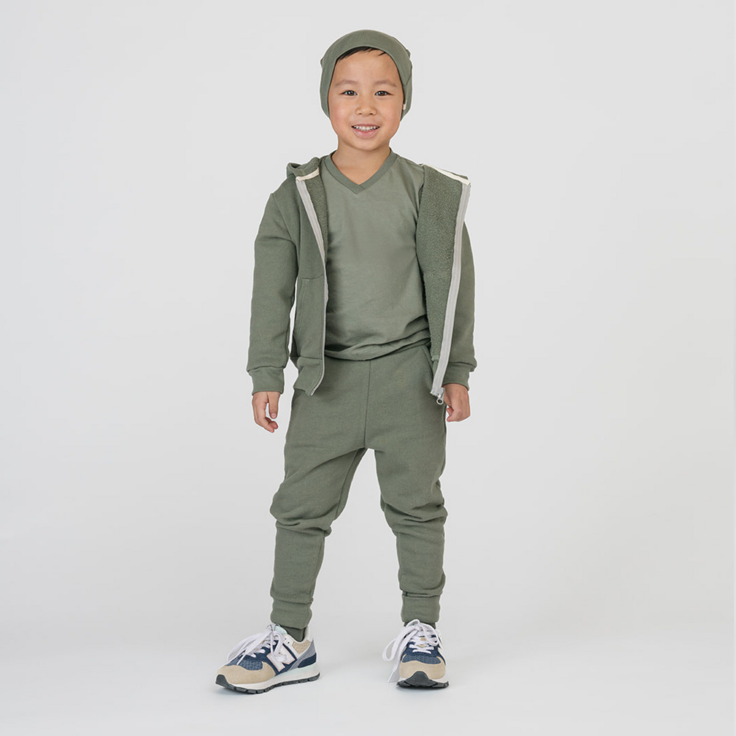 Organic Cotton V-Neck Tee – Cloud Collection