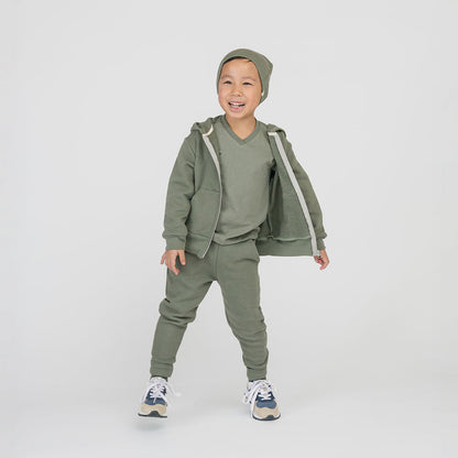 Organic Cotton V-Neck Tee – Cloud Collection