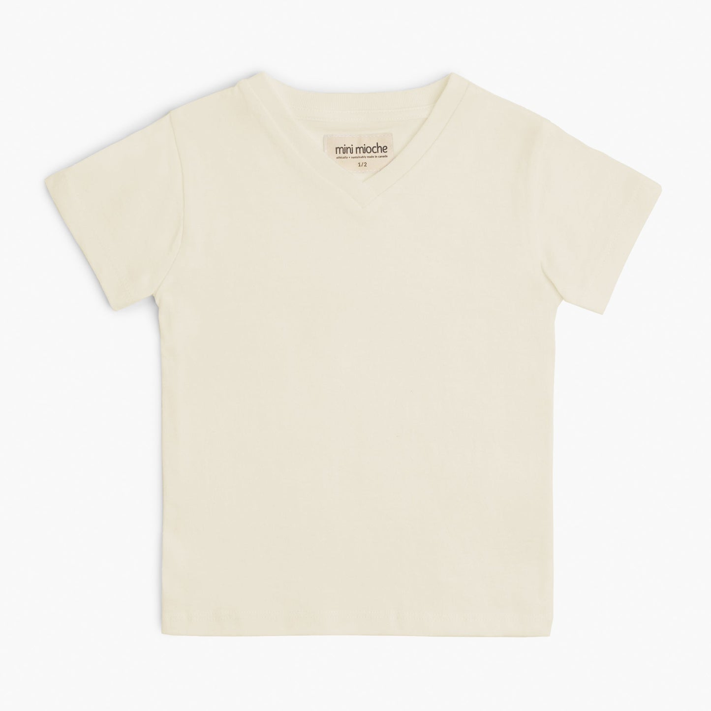 Organic Cotton V-Neck Tee – Cloud Collection