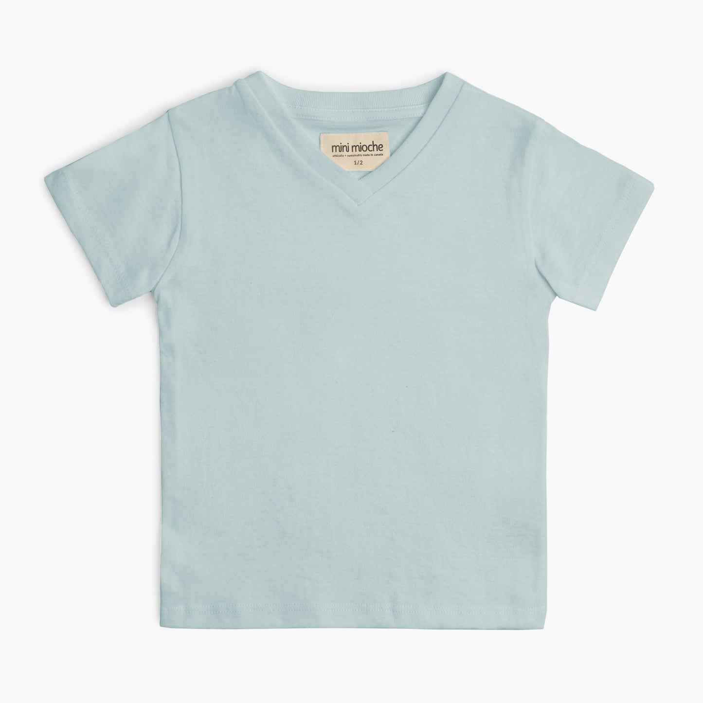 Organic Cotton V-Neck Tee – Cloud Collection