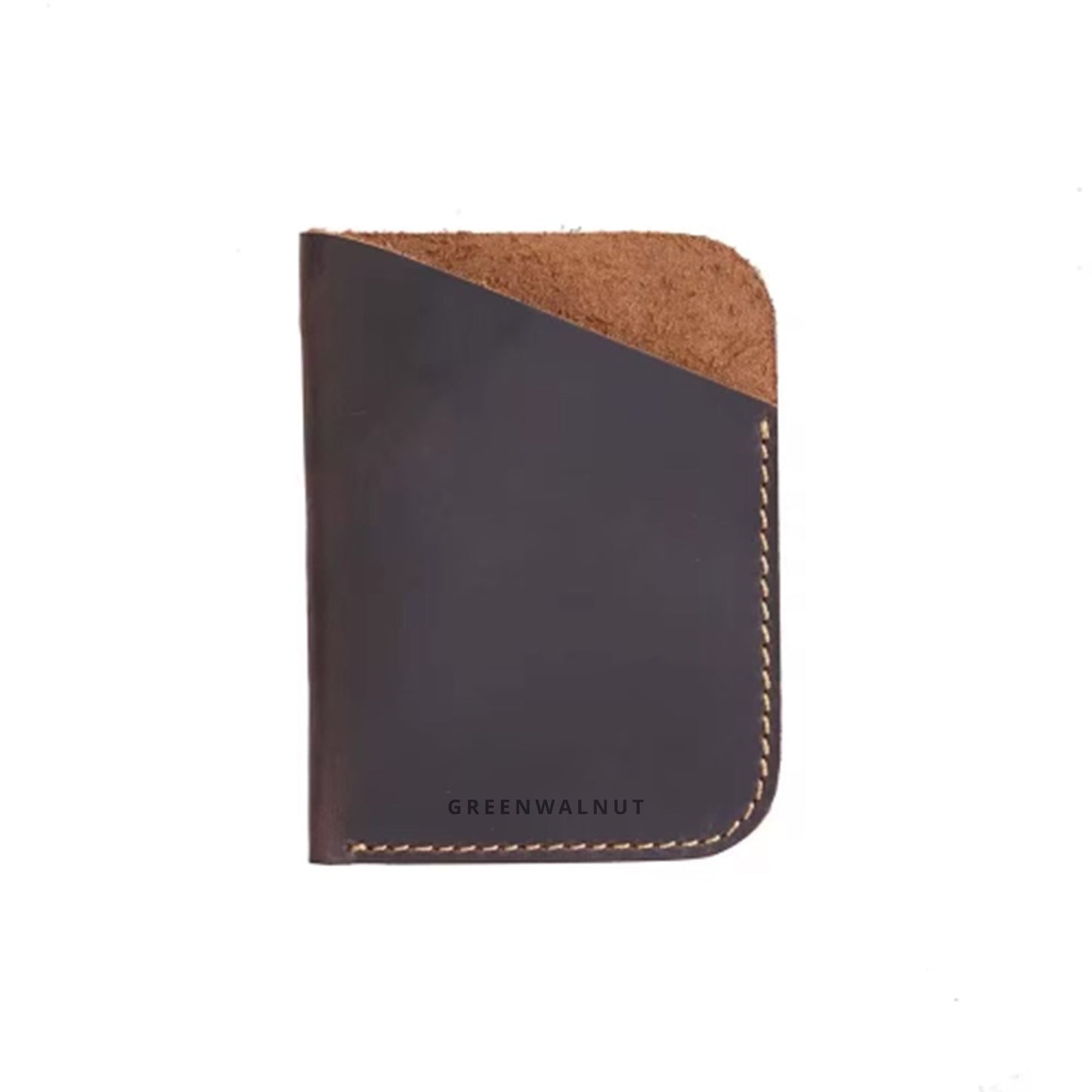 Minimalist Pure Leather Card Holder | Slim Handmade Leather Wallet