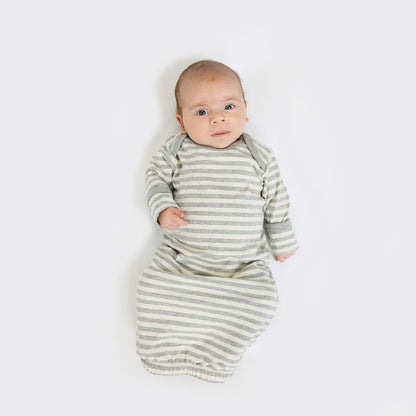 Organic Cotton Baby Sleeper Gown – Cloud Collection