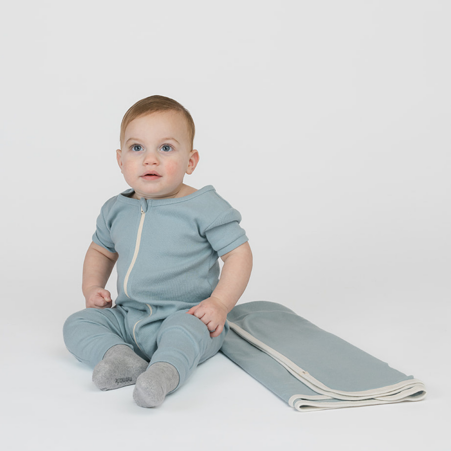 Organic Cotton Baby Sleeper Romper – Dreamy Shortie Collection