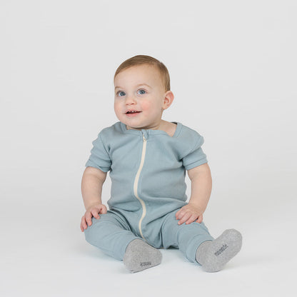 Organic Cotton Baby Sleeper Romper – Dreamy Shortie Collection