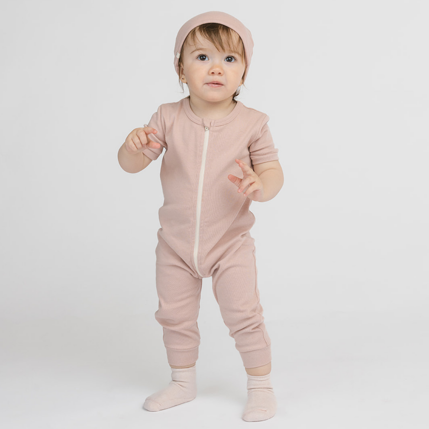 Organic Cotton Baby Sleeper Romper – Dreamy Shortie Collection