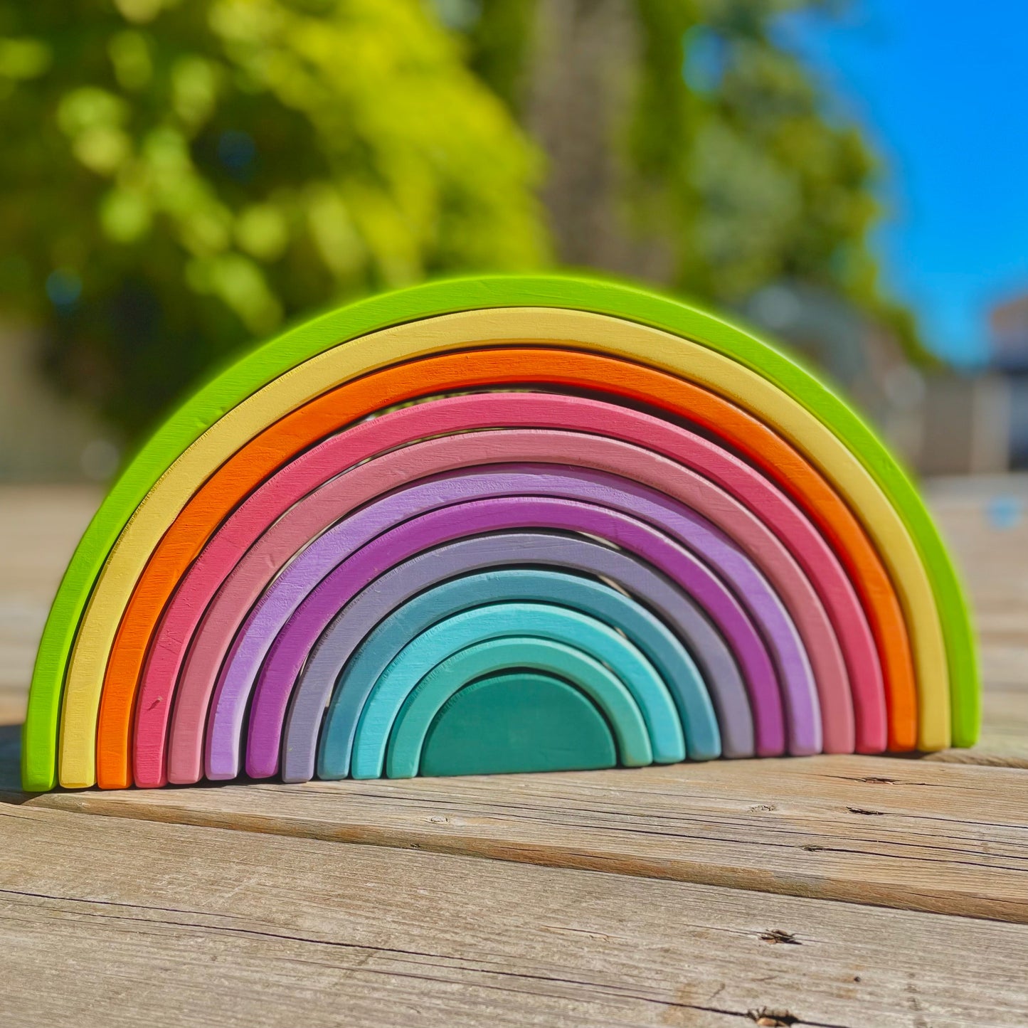 Large Pastel Rainbow Stacker