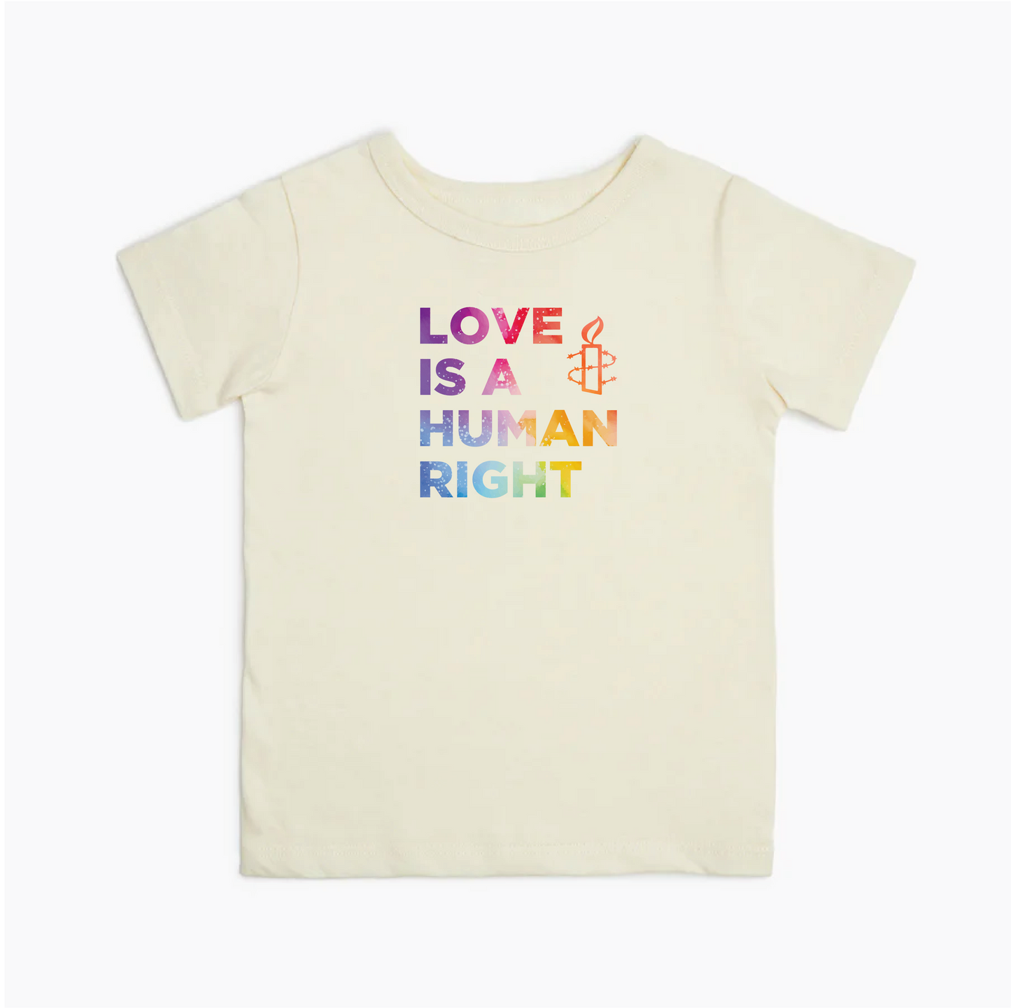Organic Cotton Kids Graphic Tee – Love Is a Human Right Collection
