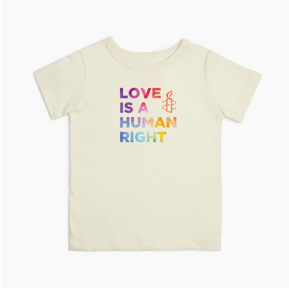 Organic Cotton Graphic Tee – Love Is a Human Right Collection