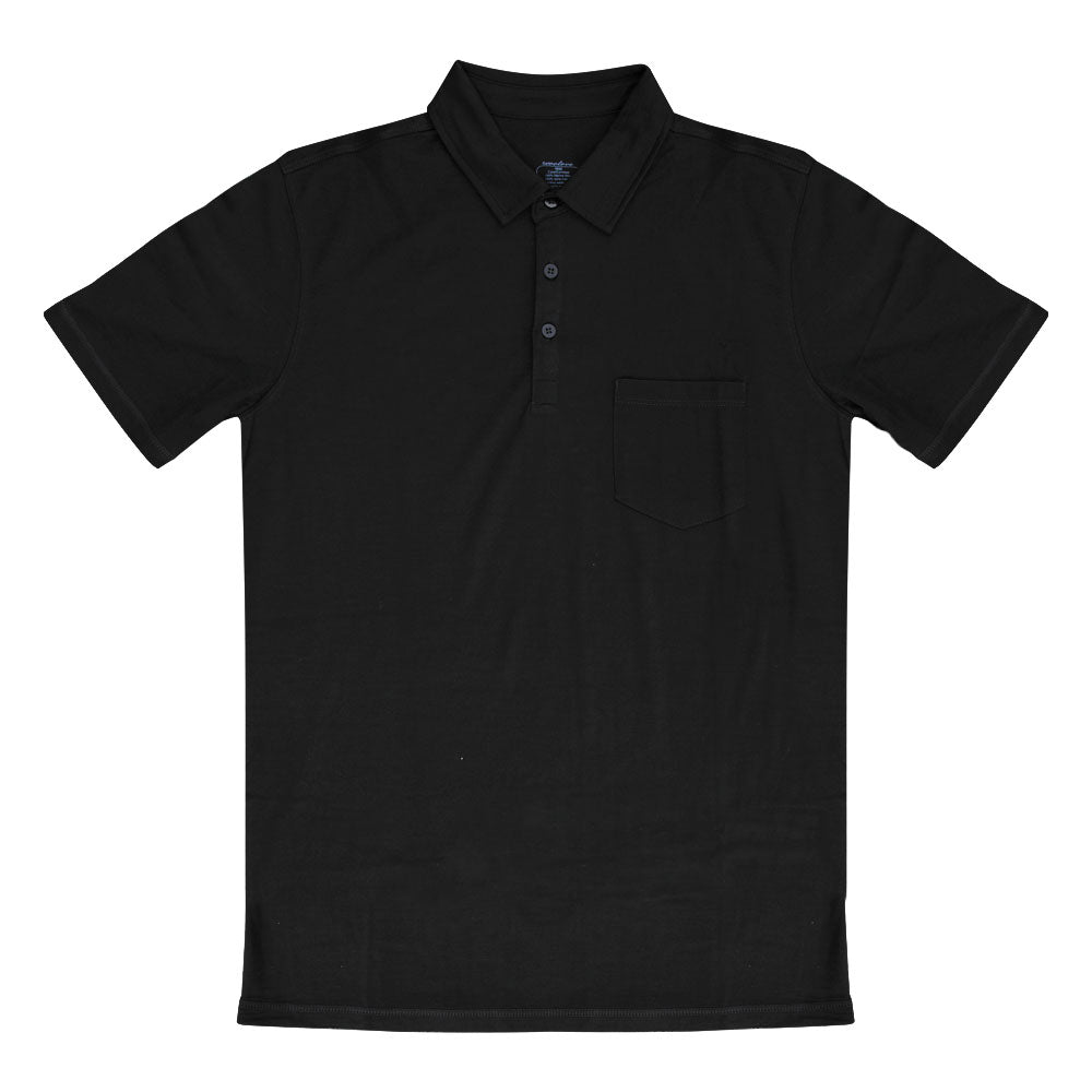 Men’s 175 GSM Merino Wool Golf Shirt with Pocket – Lightweight Polo