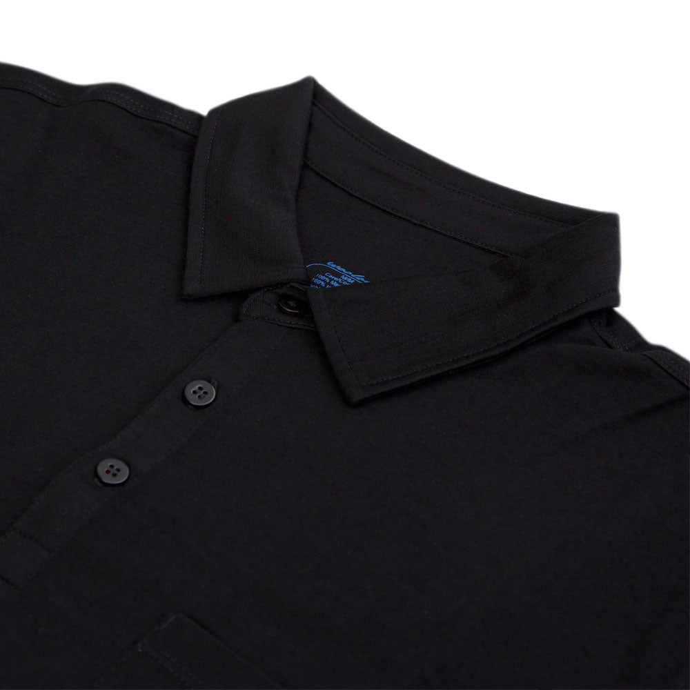 Men’s 175 GSM Merino Wool Golf Shirt with Pocket – Lightweight Polo