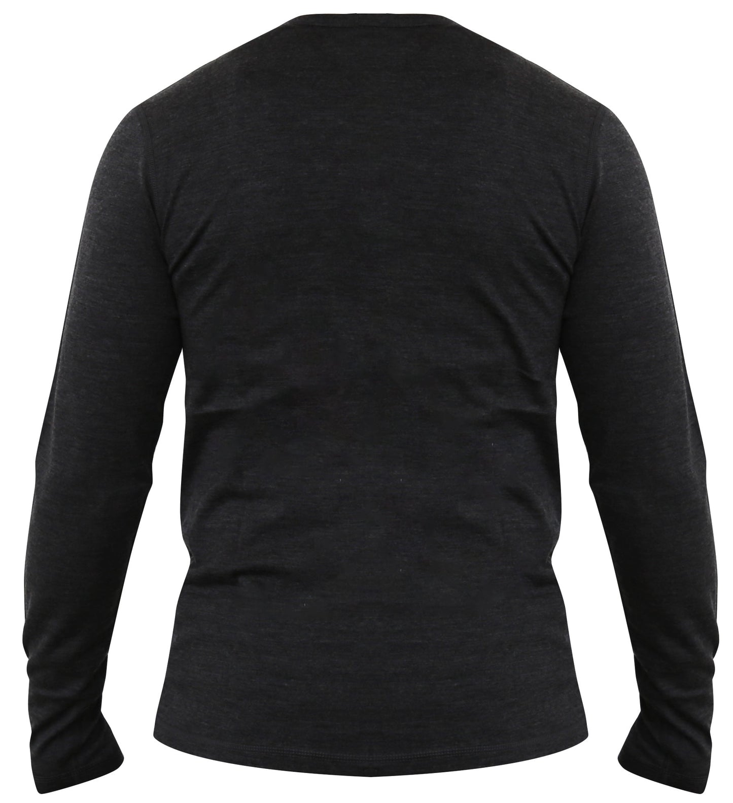 Men’s Merino Wool Long Sleeve Henley – 190 GSM Midweight