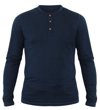 NorthWool Men’s Merino Wool Henley Base Layer Shirt – 260 GSM Thermal