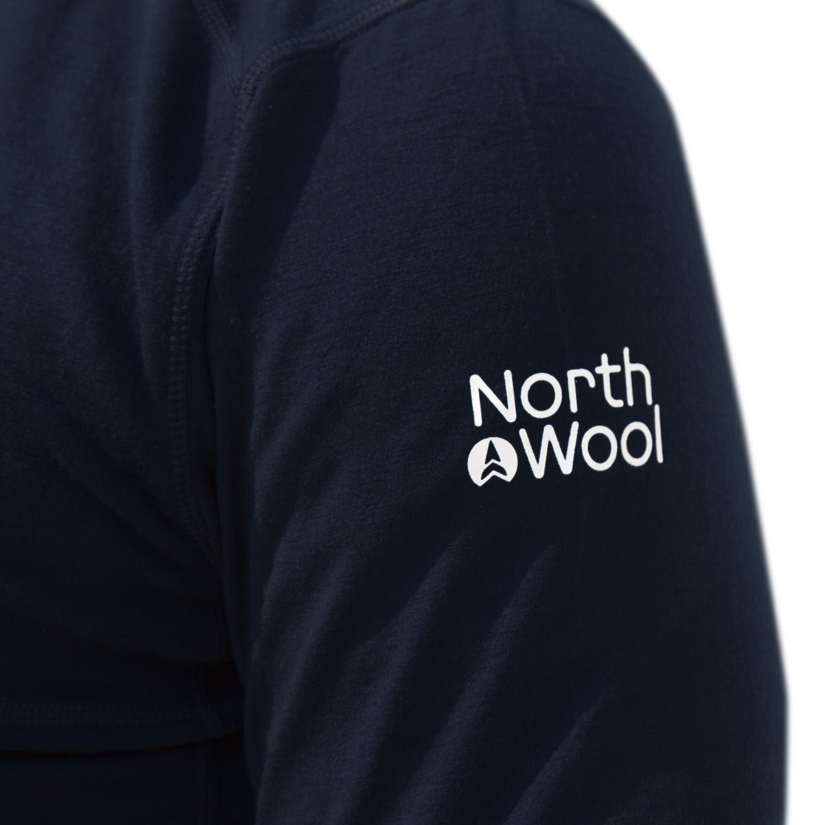 NorthWool Men’s Merino Wool 1/4 Zip Hoodie Midlayer – 260 GSM with Pouch Pocket