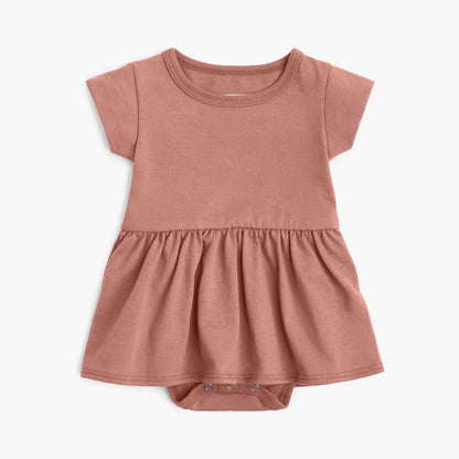 Organic Cotton Baby Dress Bodysuit – Cloud Collection