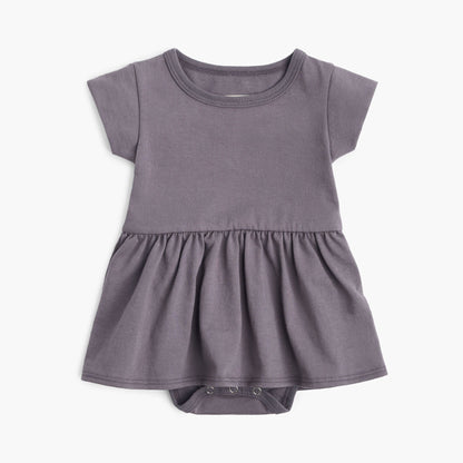 Organic Cotton Baby Dress Bodysuit – Cloud Collection