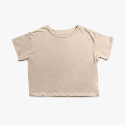 Organic Cotton Boxy Tee – Cloud Collection